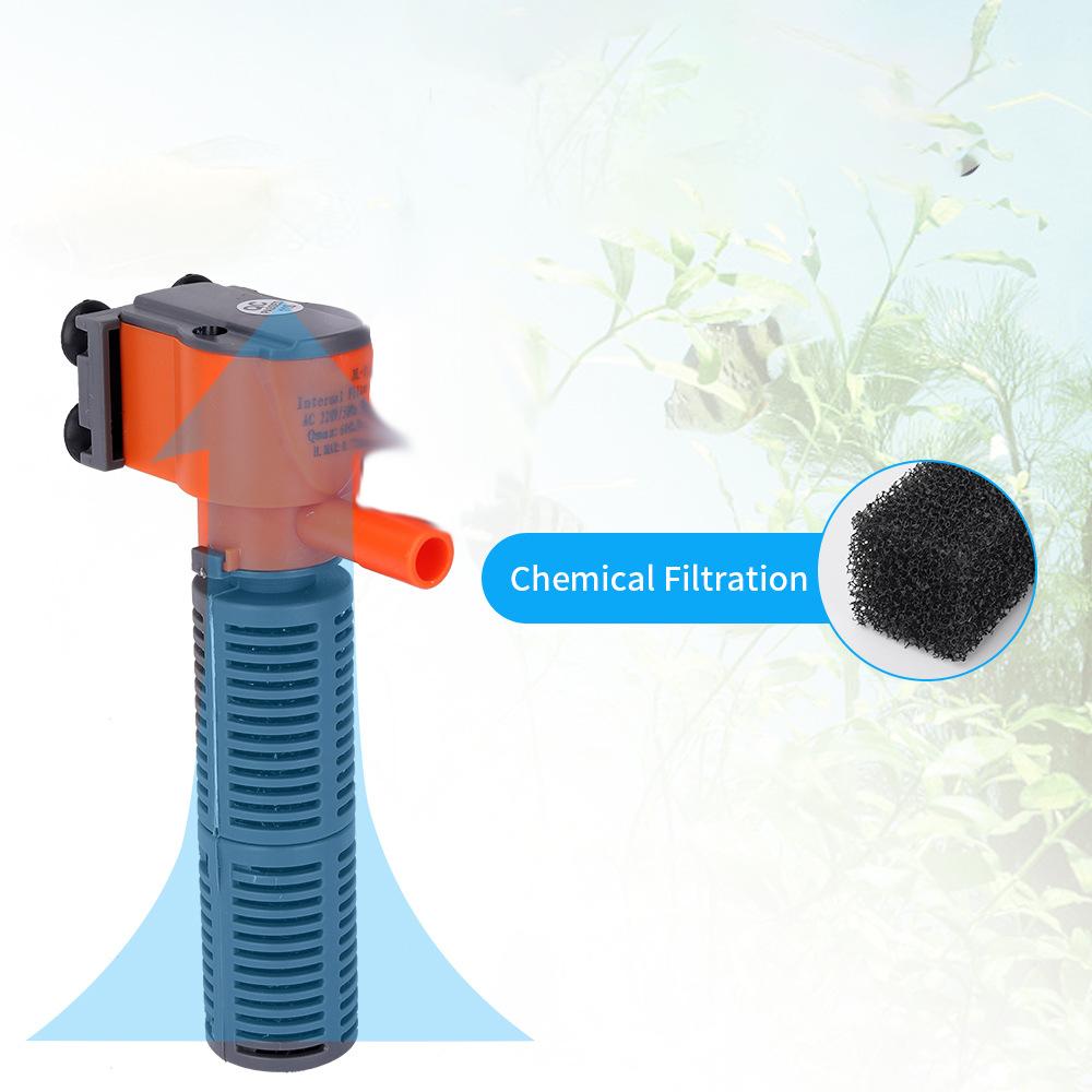3in1 Mini Filter For Small Fish Tank Filtration Water Circulation Oxygen Supply