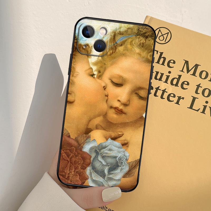 Renaissance Art Painting Phone Case For iPhone 17 16 15 14 11 12 13 Pro Max mini XR 16e 15 16 Plus 17 Air Full Cover