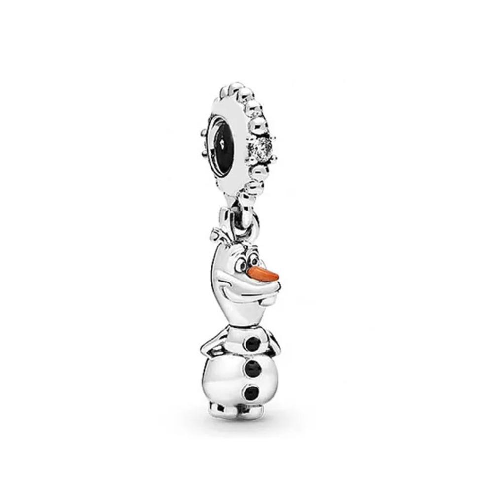 New 925 Silver Miniso  Mouse Castle Hat Princess Pendant For Bracelet DIY Exquisite Jewelry