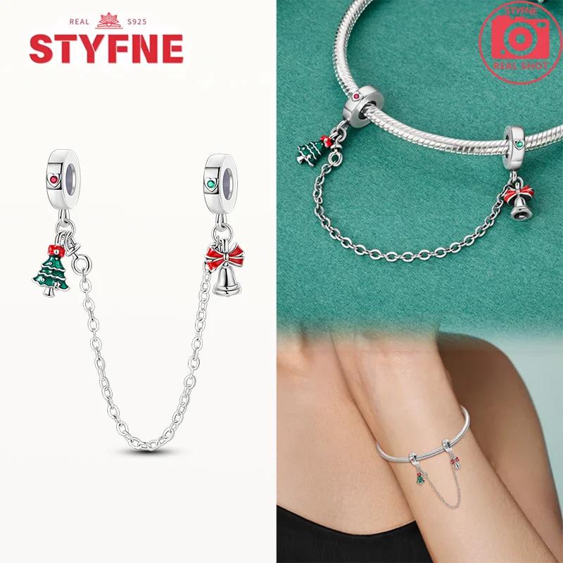 Copper New Christmas Charms Elk Santa Claus Bead Snowflake Bell Snowman Charm Fit Original Bracelet Diy Jewelry For Women