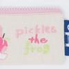 Pickles the Frog Embroidered Carabiner Mini Pouch