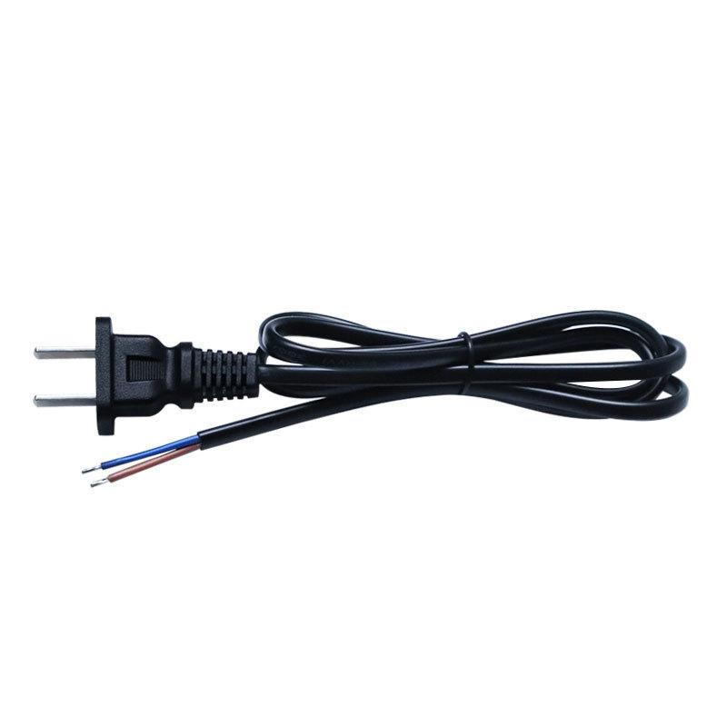 Single-Head National Standard Two-Plug Tinned Power Cord (0.75 sq mm)