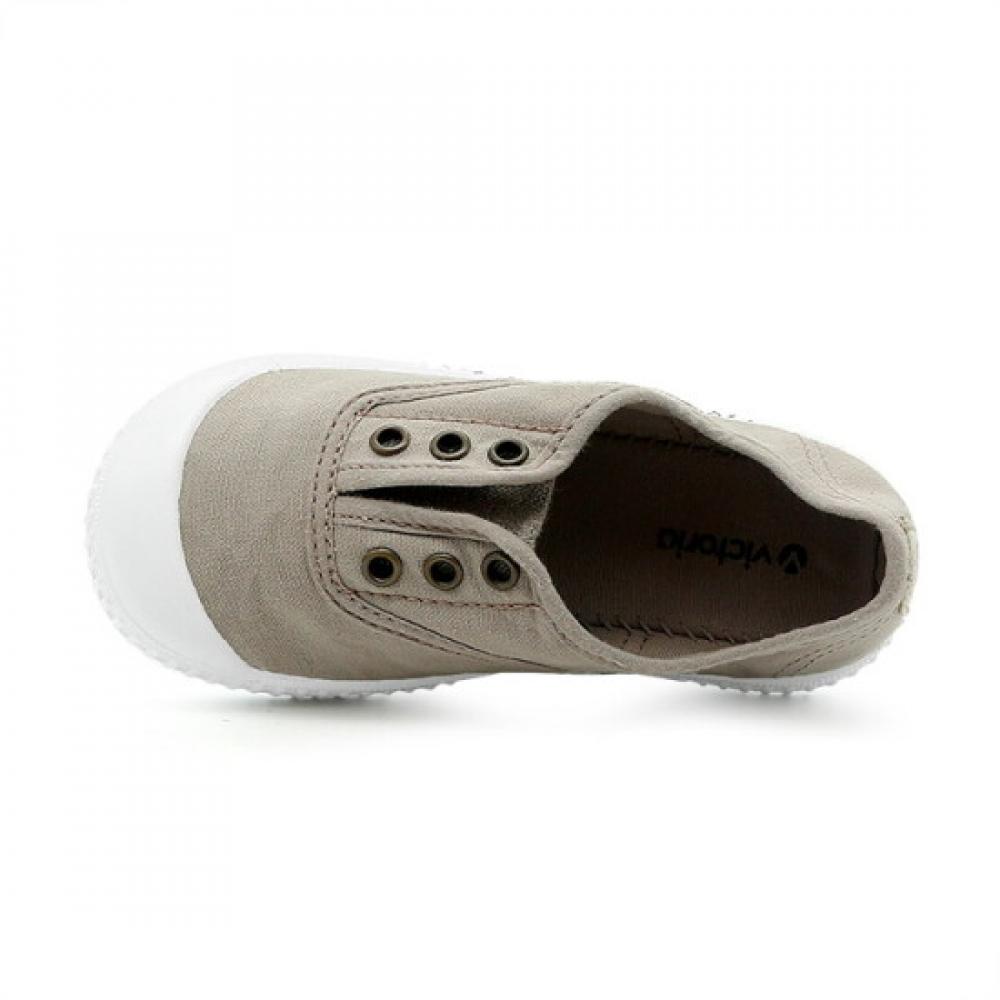 Victoria Shoes Kids Inglesa Cotton Lavada Sneakers 106627 Beige
