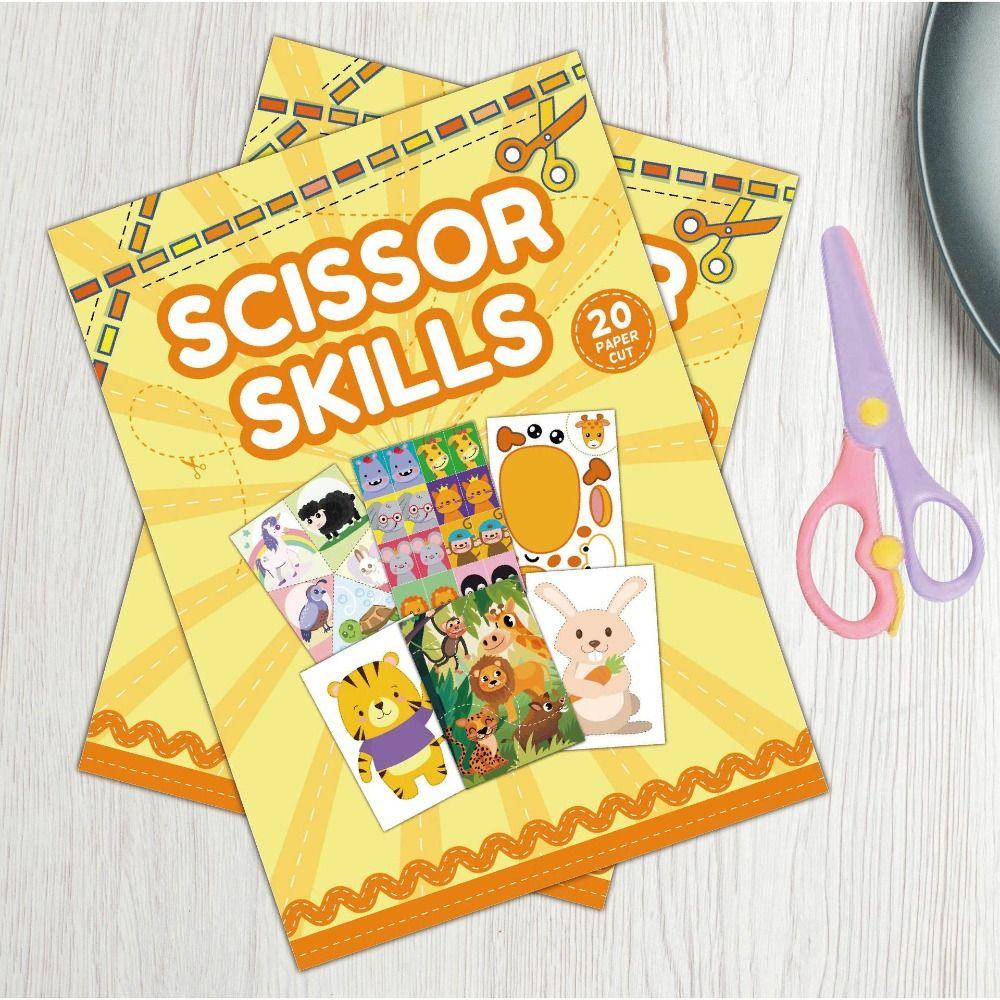 3D Animal Pattern Kids Paper-cutting Book Toys Montessori Children Handmade Paper Toy  Kindergarten