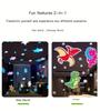 Dinosaur Night Light Projector USB Powered No Battery Needed, for Bedroom Ambiance Creative Dinosaur Themed LED Lamp with 360° Panoramic Projection