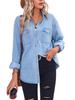 TEMU Women's Slim Fit Denim Shirt Jacket