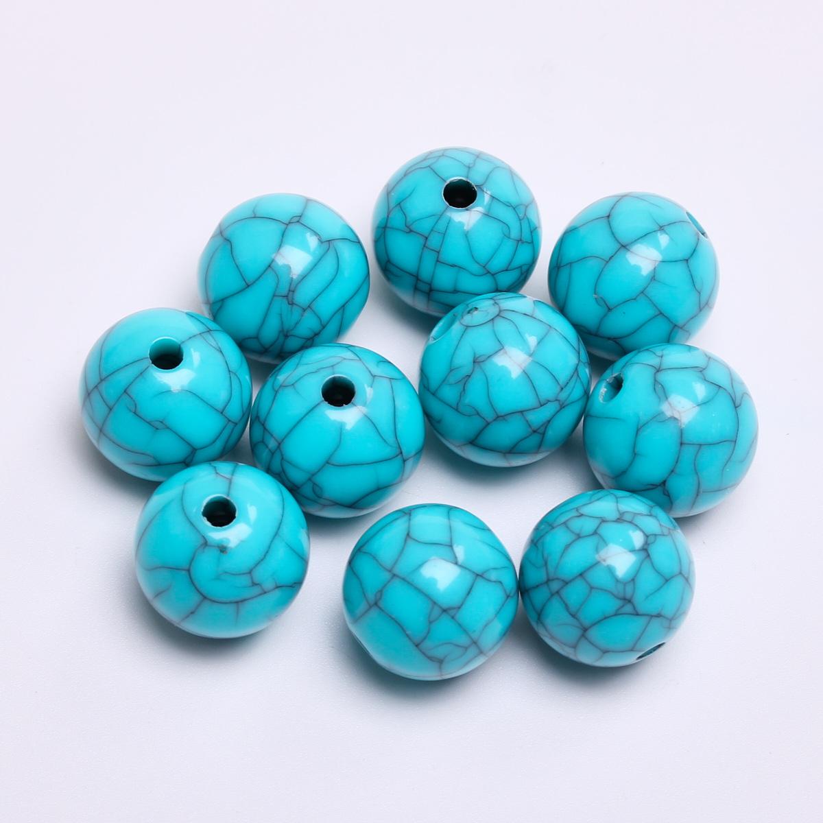 

Главная Товары для вечеринок Браслет Круглые свободные бусины DIY Имитация камня Бирюза для изготовления искусственных ювелирных изделий 6-16 мм 50-5 шт. Аксессуары для ожерелья 14mm