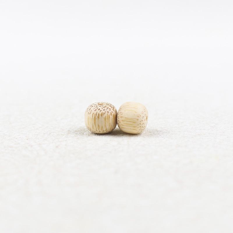 Golden Bamboo Barrel Beads 8x9MM - 108Pcs Buddhist Prayer Bracelet DIY Wood Beads Accessory Set