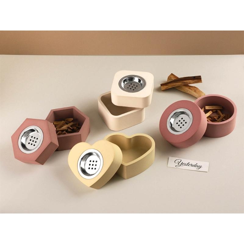 4 Sets Resin Case Molds Epoxy Resin Casting Molds for DIY Incenses Cone Holder
