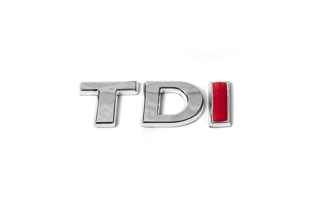 

Надпись TDI (под оригинал) TD-хром, I-красная для Volkswagen Passat B8 2015-2023 гг