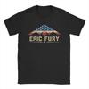 Unisex TShirt Operation Epic Fury Funny Pure Cotton Tee Shirt Short Sleeve  T Shirt Crew Neck Clothes Birthday Gift