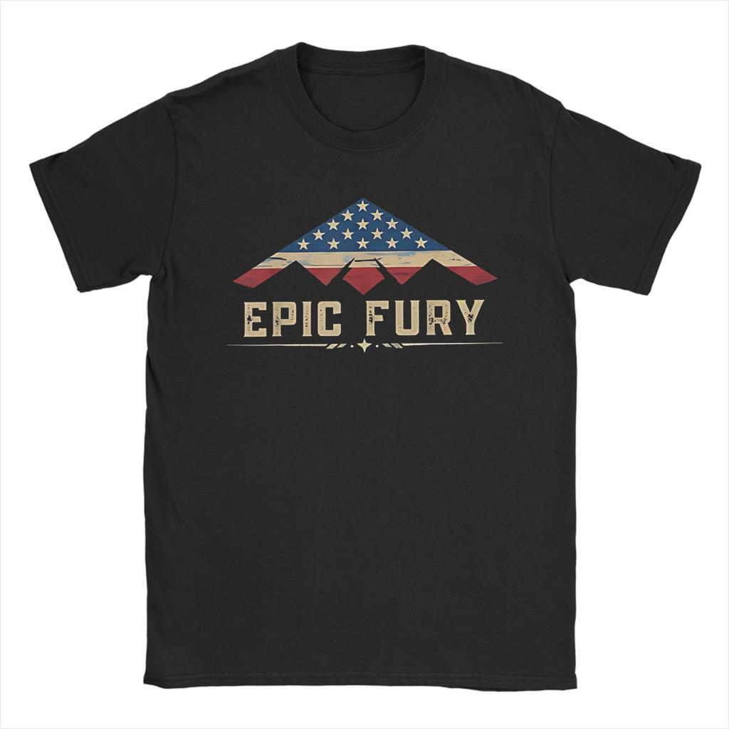 Unisex TShirt Operation Epic Fury Funny Pure Cotton Tee Shirt Short Sleeve T Shirt Crew Neck Clothes Birthday Gift