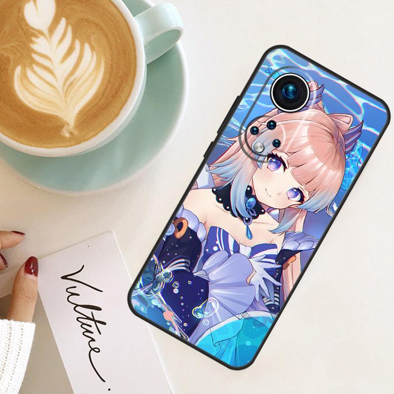 Genshin Impact Sangonomiya Kokomi For Honor Magic 7 Lite 6 8 Pro Case For Honor 400 200 50 70 90 X8c X8b X9a X9b X9c X9d Win RT