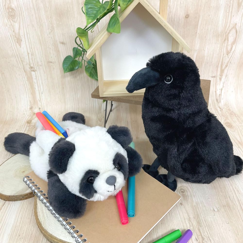 BESTEVER Wild Animal Pencil Plush Pencil 48129 Case, Pouch, Case, Crow,