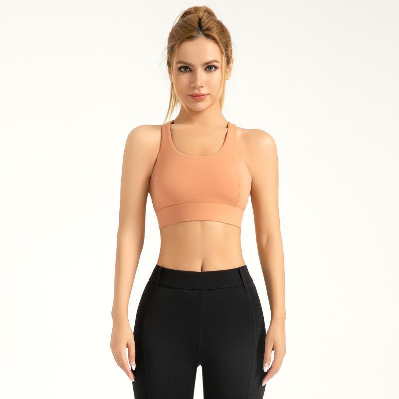 

Дышащий, ударопрочный спортивный бюстгальтер с перекрестными бретелями на спине S