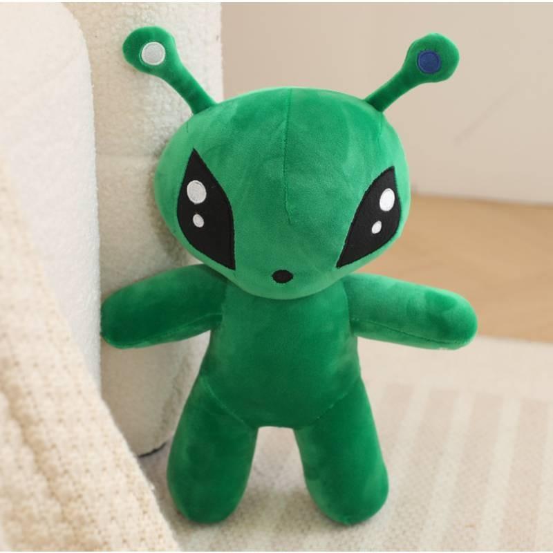 Big Green Eyed Alien Plush Toy Boys Girls Sleep Companion Birthday Doll Present