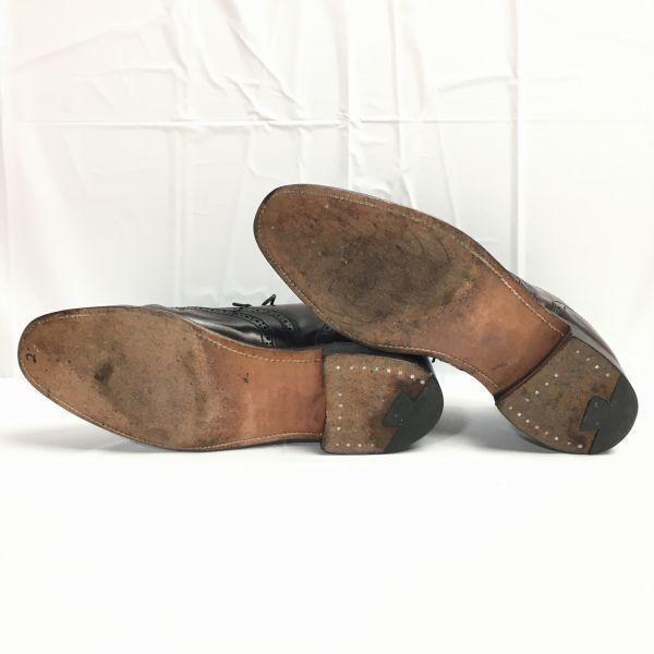 Vintage 60s-70s Rare White Tag Red Letter BOSTONIAN Full Brogue Burgundy size 8.5D/B Men's(USED)