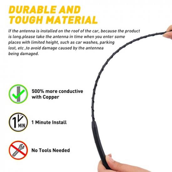 Car 11" Car Antenna Mast Vehicle Aerial Roof Radio A/FM Signal Booster Universal