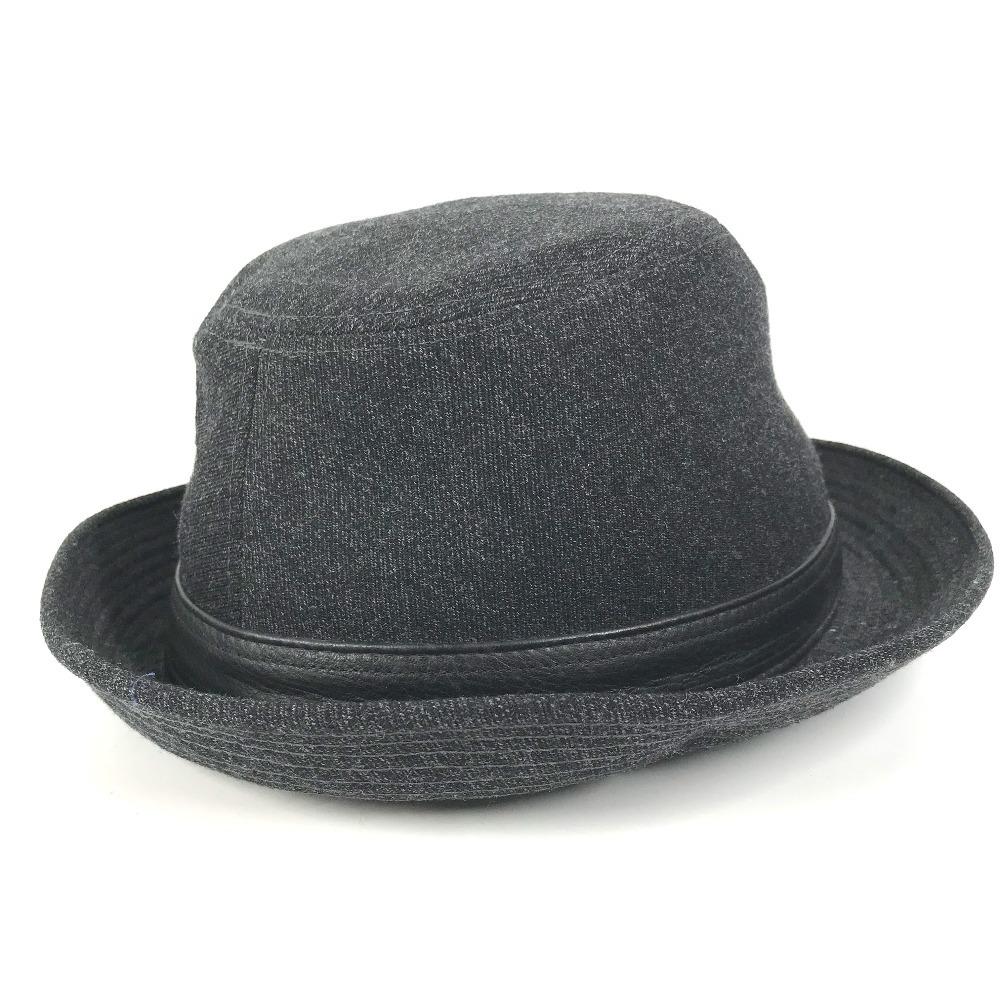 Hermes Hat Hat Bucket Hat Bob Hat Hat Wool Navy Based