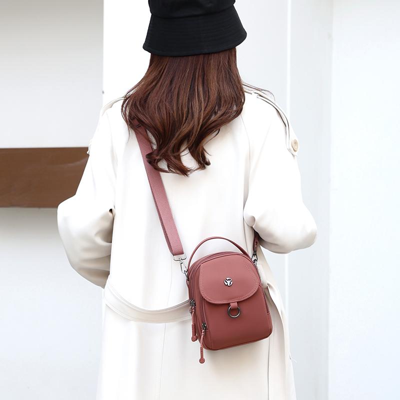 Mobile Phone Bag Mother Shoulder Bag Women's Small Handbag Solid Color Crossbody Bag