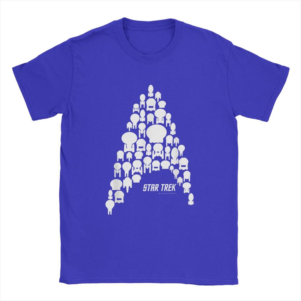 Stars Treks Federation Fleet Delta Silhouette T-Shirts Men movie Cool Pure Cotton Tees Round Neck Short Sleeve T Shirt Gift Tops