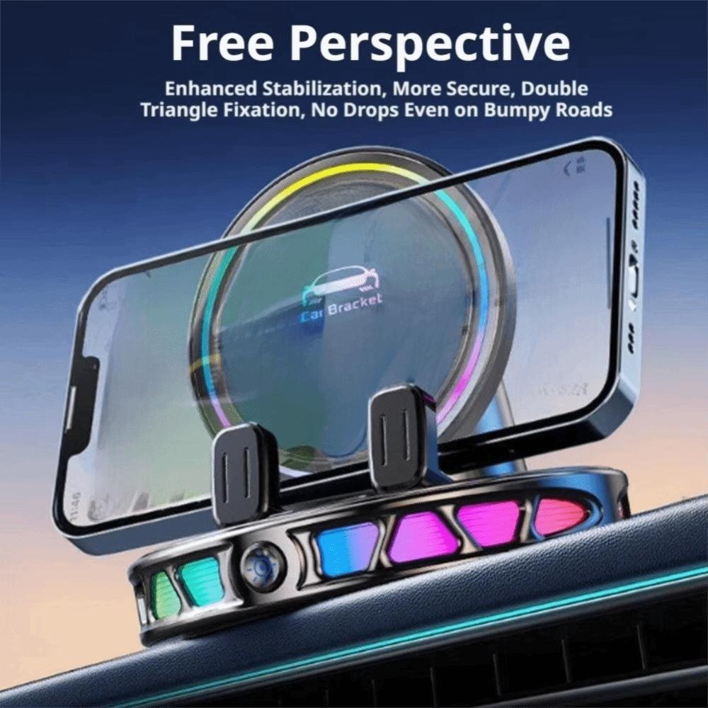 360° Rotation Auto Clamping Phone Holder Electric Car Phone Charger Holder  Car Dashboard