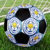 Leicester City Football Indoor Soccer Ball Colorful Machine Stitched PVC Size 5 Team Training Competition Ready Durable High-Bounce Cool Sports Gift