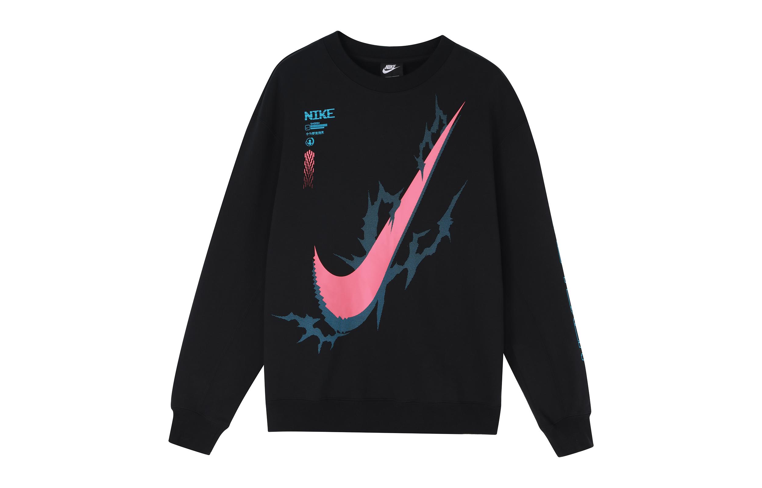 

Nike Sweatshirts Men s Black Crew Neck Moderate Regular DA5005-010 XL