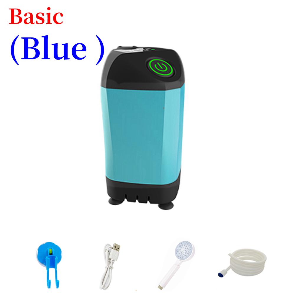 

Outdoor Camping Shower Portable Electric Shower Pump Waterproof with Digital Display for Camping Hiking Travel Pet Watering синий