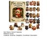 Owl Advent Calendar 2025 24 Days Acrylic Owl Pendants Christmas Countdown Calendar Animal Themed Xmas Tree Hanging Decoration Set