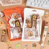 Adorable Capybaras Themed School Supplies Set Includes Practical Items Pen Eraser Sticker Memo Pad Study Essential