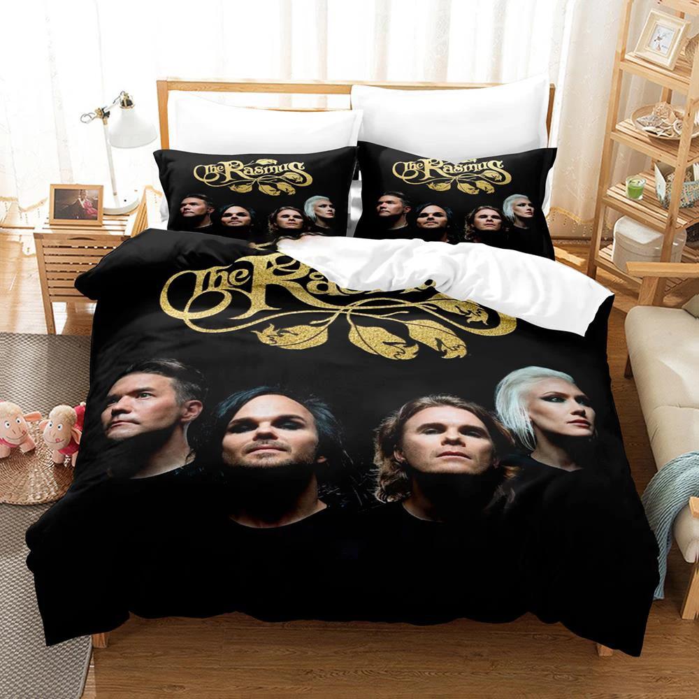 Popular The Rasmus Bedding Set Single Twin Full Queen King Size Duvetcover Adult Boys Bedroom Anime Bed Sheet Set