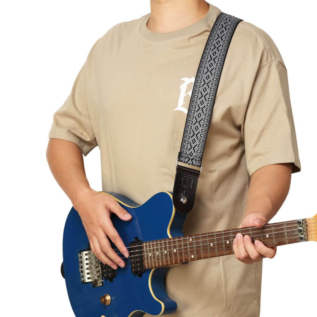Kikutani KSTR-305 Guitar/Bass Strap, 50mm Wide, 950-1,620mm