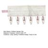 Travel Hanger with 6 Clips Strong Load-bearing Fastener Tape Design