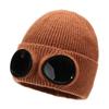 Occhiali da aviatore Cappello a maglia Cappello invernale con occhiali da sole Occhiali Cappello antivento Protezione per le orecchie Cappello di lana caldo