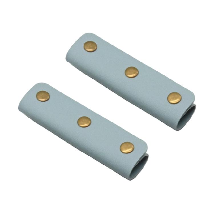2 Pieces Soft PU Leather Grip Covers for Luggage Handle Fashionable Bag Handle Wrap for Professionals Women