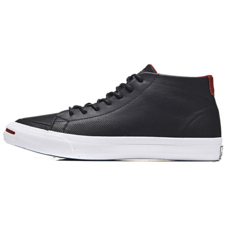 Converse Jack Purcell Comfortable Versatile Non-Slip Shock Absorbing Wear-Resistant Mid-Top Skate Shoes Unisex Sneakers Black 160202C