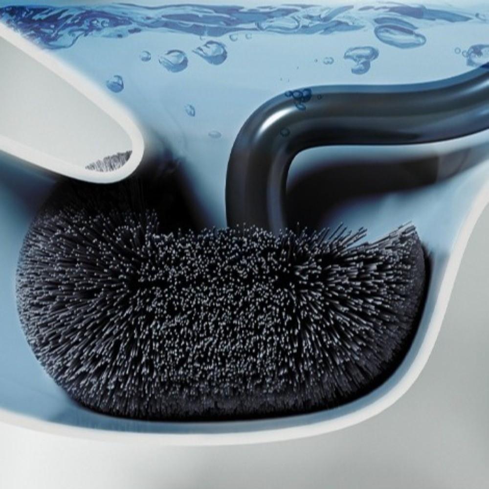 Hygienic Wall Mounted Toilet Brush S-Shaped Toilet Scrubber Hygienic Brush Closestool Brush  Home