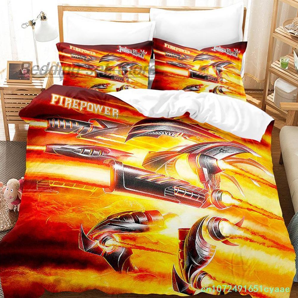 Judas Priest Bedding Set Single Twin Full Queen King Size Bed Set Aldult Kid Bedroom Duvetcover Sets 3D Print Bed Sheet Set