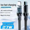 Ice Transparent 120W Fast Charging Braided Cable for Apple & Huawei