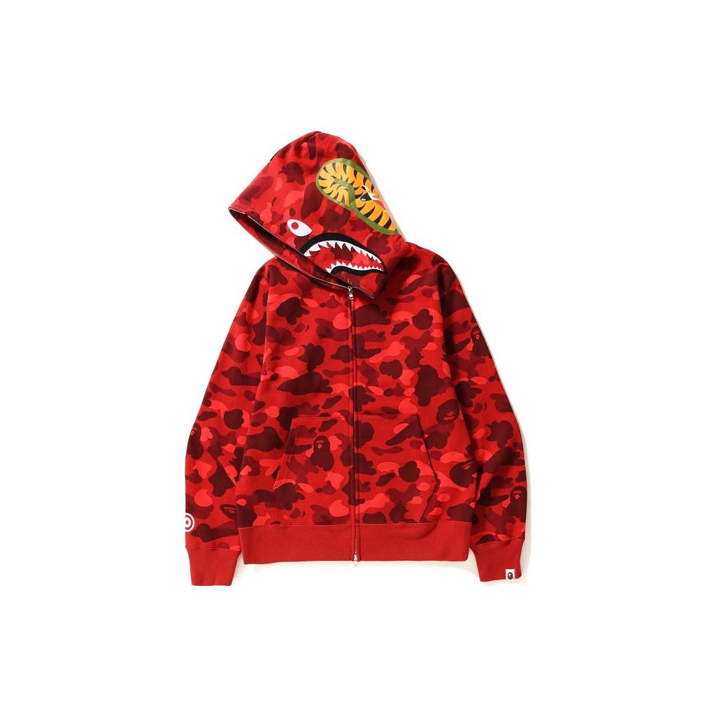 Felpa con cappuccio Bape Color Camo Shark Full Zip 1I20-115-005