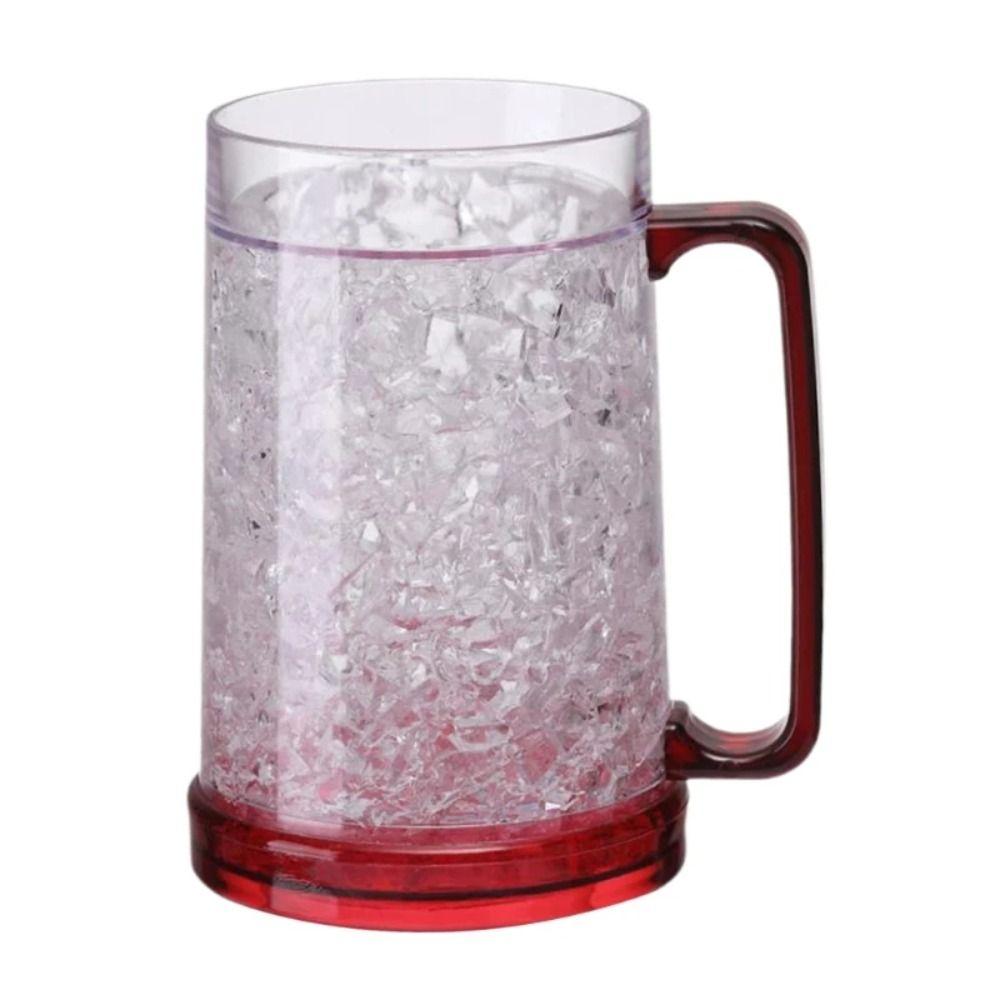 Mrazák s dvojitou stěnou Ledový hrnek na pivo Gel Pohár na pivo Sklenice na pití Chlazení Pohár na víno Party