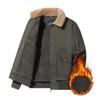New Autumn and Winter Velvet Thickened Cotton Coat Men's Jacket Men's Baseball Military Flight Suit Outdoor Work Jacket