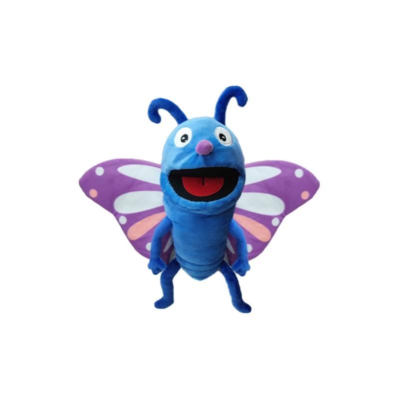 Insect Ventriloquist Puppet Plush Toy For Children's Storytelling Caterpillar Shape Soft And Huggable