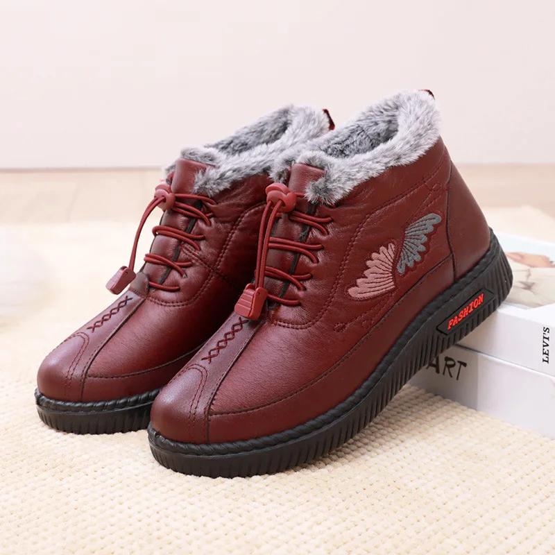 Women Boots Cotton Shoes  Winter Plush Warm Cotton Boots Fashion Casual Anti Slip Comfortable Cold Proof Outdoor Ankle 2025