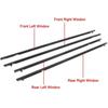 4Pcs Car Window Moulding Trim Weatherstrips Seal Fit For Honda Civic Sedan 06-11