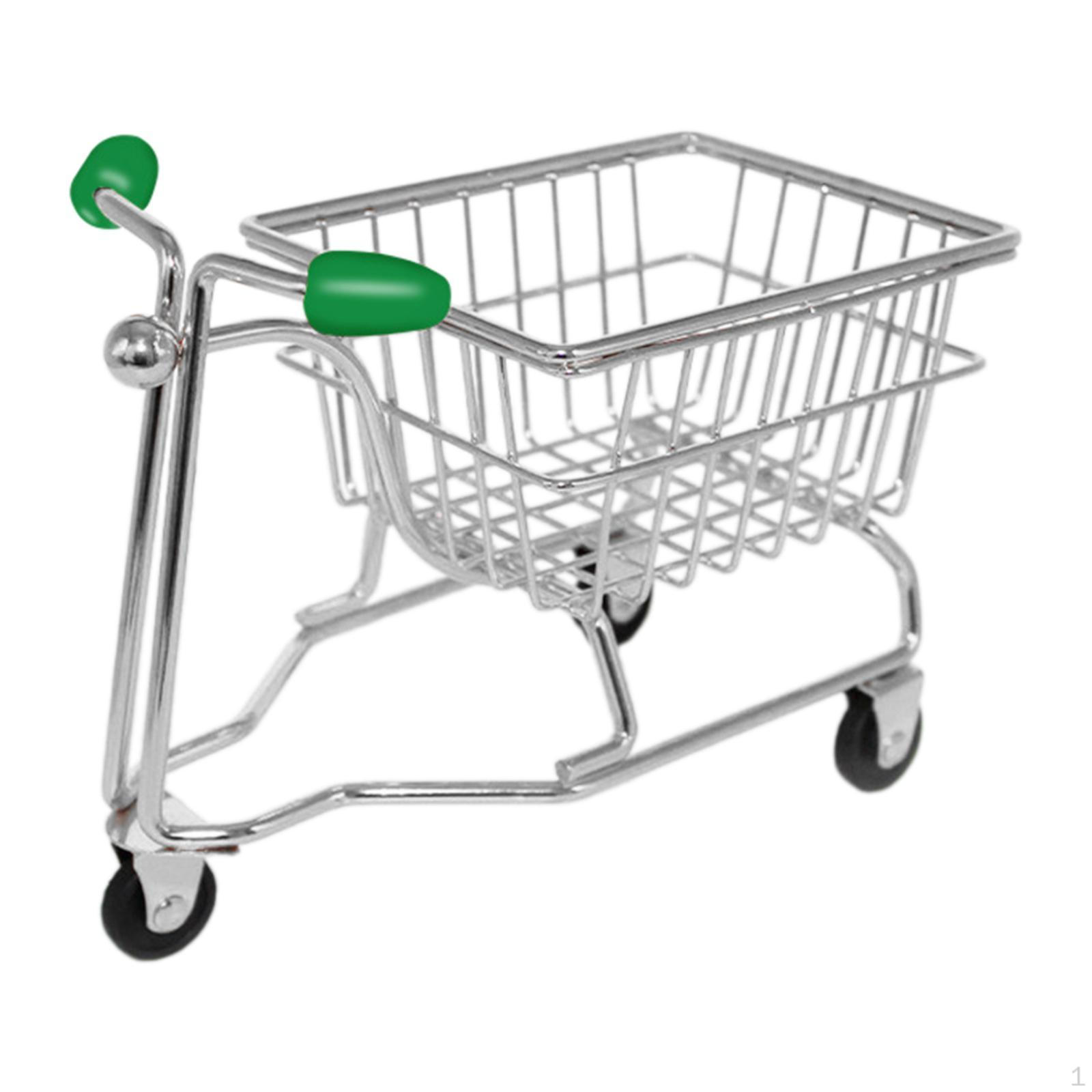 

Мини-корзина, металлическая модель, декор, кукольный дом, многофункциональный стол, креативное хранилище argent and green