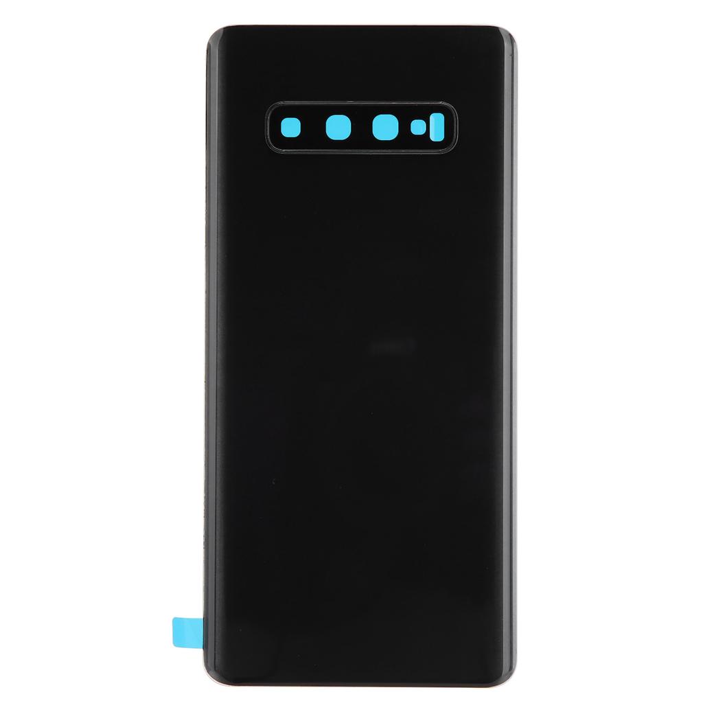 Mobile Phone Back Glass Cover and Outer Glass Panel Replacement for S10+Plus(Black )