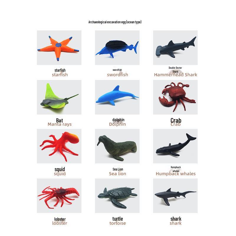 Animal & Insect Excavation Set: Ocean & Grassland Adventure for Kids