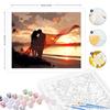 Frame Sunset Painting By Numbers Kits For Adults Landscape Beach Lover Diy Gift Acrylic Paint By Numbers For Diy Crafts 40x50cm